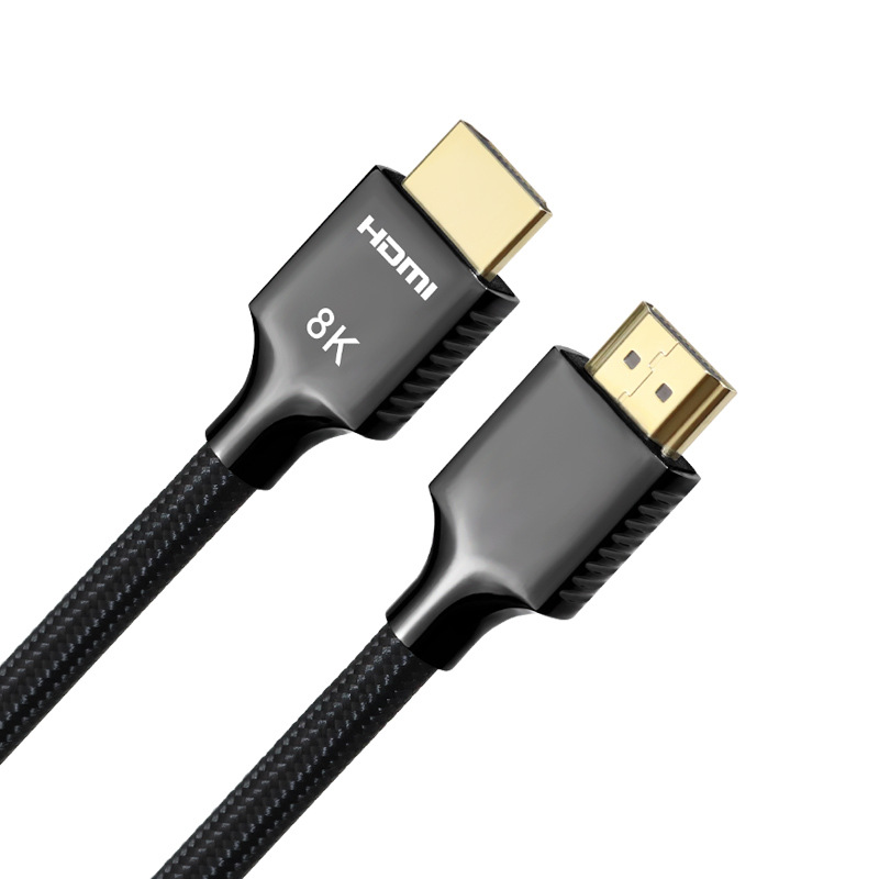 厂家定制HDMI高清线2.1版 锌合金8K@60hz电脑连接线 hdmi cable