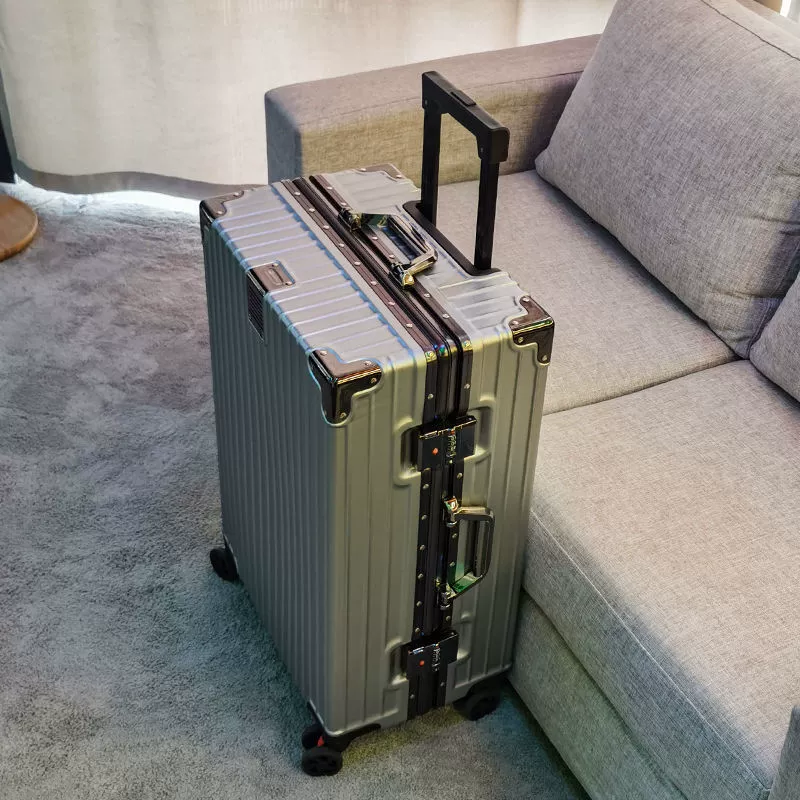 Metal durable capacious suitcase, 24inch, 28inch