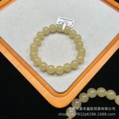 天然玉髓优化黄口和田玉手串黄玉手串玉石和田玉手链串珠男女款手