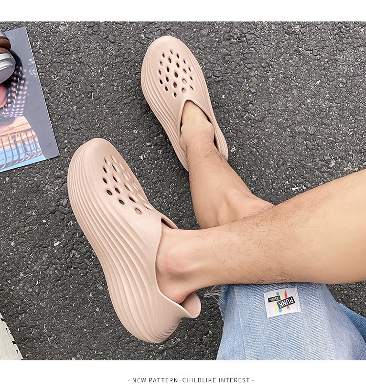 Non-slip Men's Clogs With Thick Soles For Summer Outdoor Wear_voghion.com