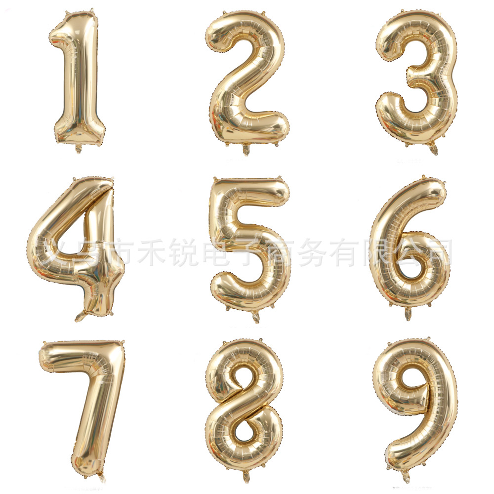 platinum digital big golden balloon
