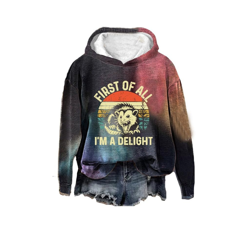 LT Europe and the United States cross-border autumn and winter new sweater 3D digital printing ladies Halloween pumpkin festival trend round neck top