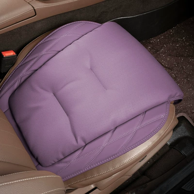 Seat Cushion, In-Car Seat Cover, Breathable: Seat cushion, seat cover - perforated-nappa-leather-misty-purple-front-seat-cushion-leaflet