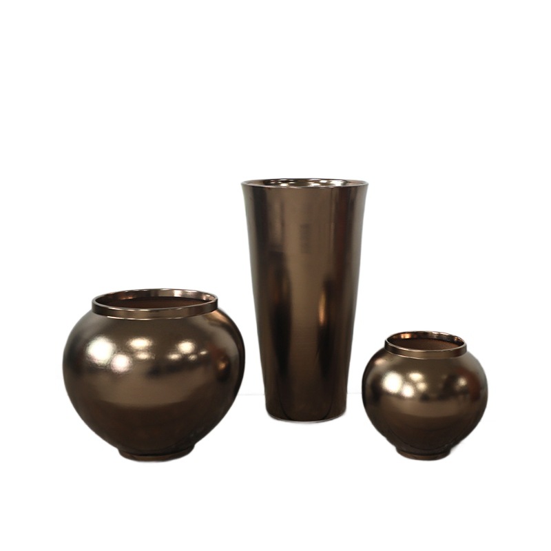 Botón de cerámica ornamentos de linterna dorada floral sala de estar flores secas mesa de comedor de flores de lujo ligero chino botón Año Nuevo