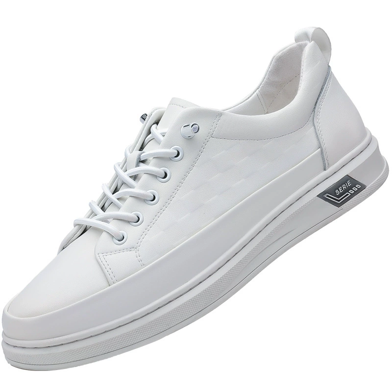  Trend white shoes for leather shoes, leather universal footwear, sneakers, sports shoes, Korean style, genuine leather, soft sole