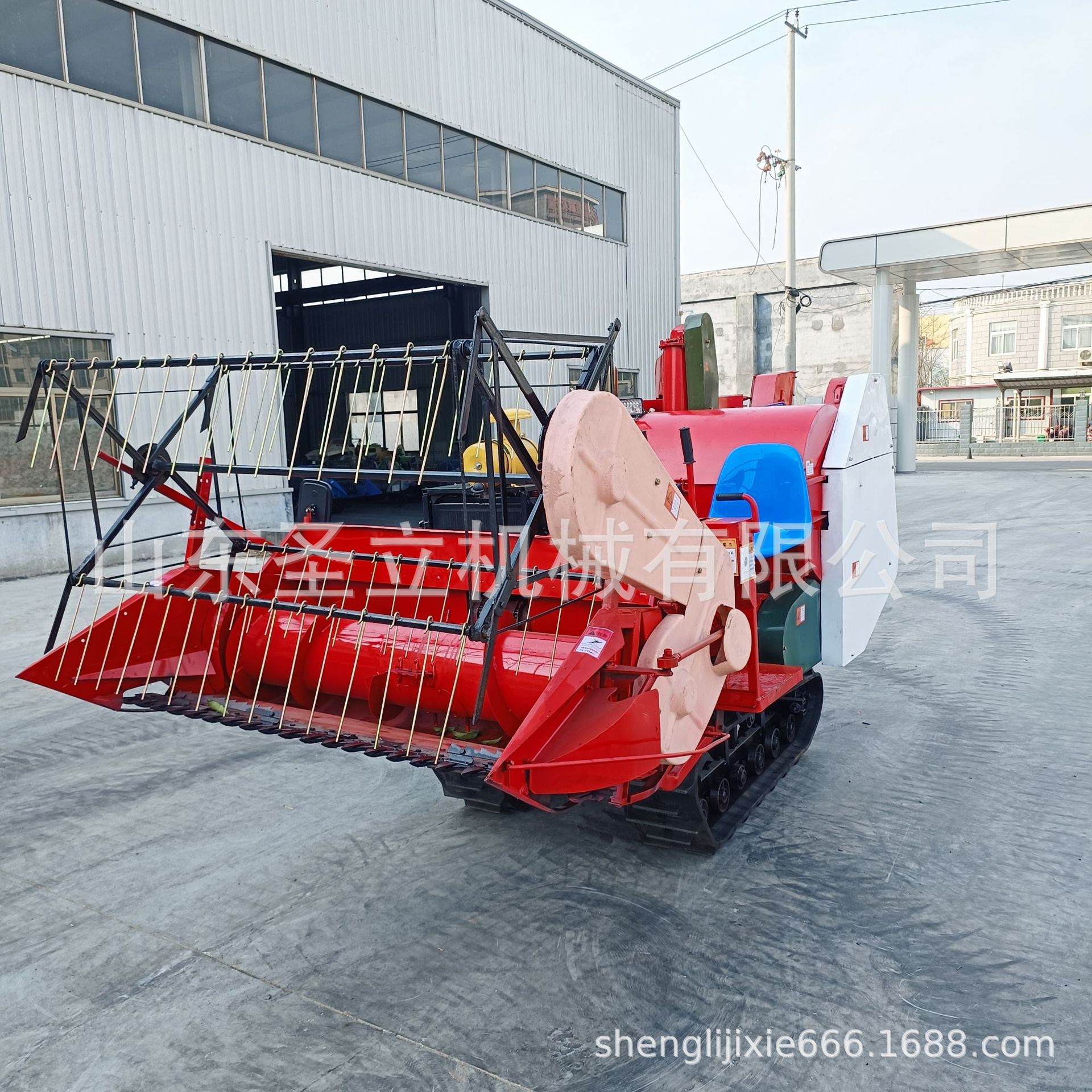 二次筛选自动卸粮三缸水冷联合收割机35马力稻麦发动机有补贴粮仓