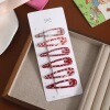 Water drop red style [6 pieces]