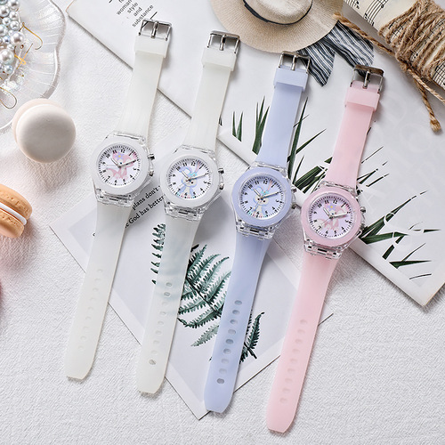 New cartoon Star Melora Lina Bell children's watch silicone glow-in-the-dark light student watch quartz watch wholesale