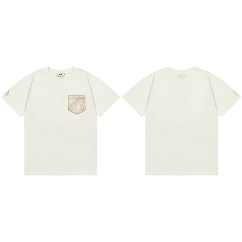 韓国新作MLBバックロゴ大プリントNY半袖Tシャツ男女兼用刺繍カジュアル半袖|undefined