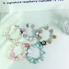 可愛兔子炫彩手機鏈條個性掛件手鍊手環防丟手腕帶掛墜掛件高級感