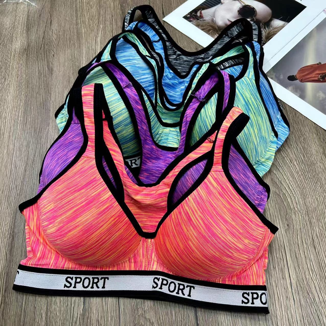 Nuevo chaleco sin costura de alta elasticidad fija de taza de mujer chaleco sin anillo de acero bra de yoga ropa interior deportiva mujer al por mayor