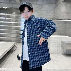 儿童装男童春装牛仔外套2025新款中大童春秋款男孩洋气春季衣服潮