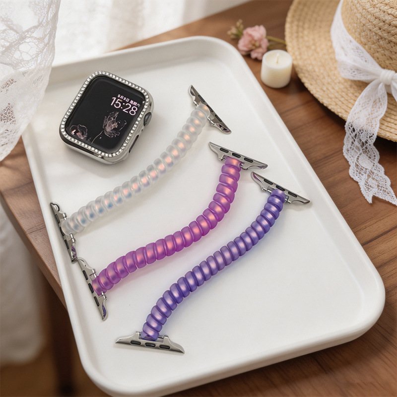 Aurora frosted phone cord strap is suitable for Apple S10 watch, S11 iWatch 9th generation, Apple Watch 876SE