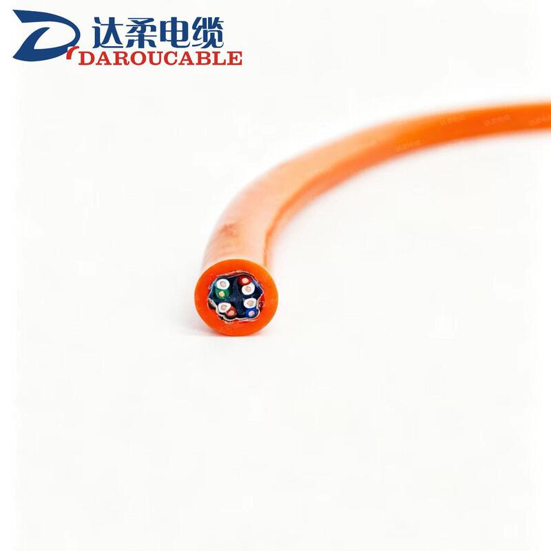 S/FTP, shielded + overall shielded, CAT5E, 4×2×0.2/0.25mm², high-temperature silicone rubber network cable