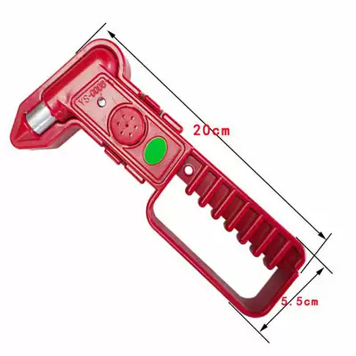 Supplied with safety hammer, window breaker, two-way solid escape hammer with stand, passenger car fire safety hammer, multi-functional vehicle-mounted tool (Qəza çəkici) - alarm-safety-hammer