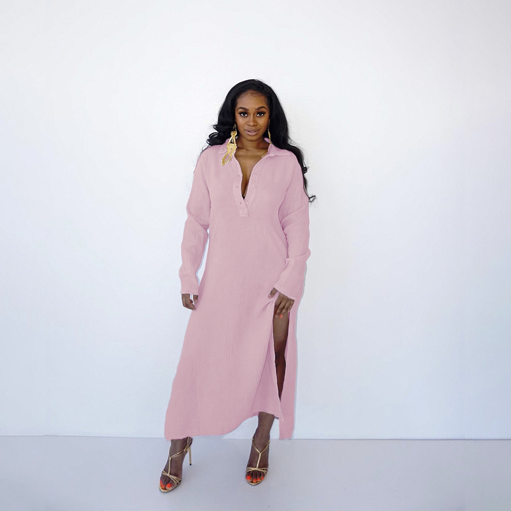 Fall Women Clothing Square Collar Dress French Cotton Linen Women Clothing Dress