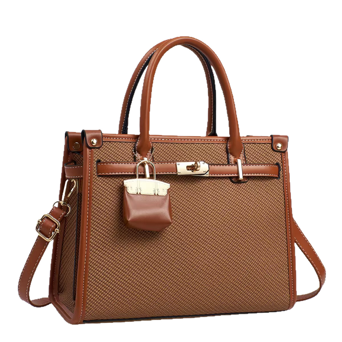 Bolso exquisito, patrón de lichi de color sólido, bolso de temperamento diagonal de gran capacidad, bolso de hombro de todo fósforo con textura, bags transfronterizos