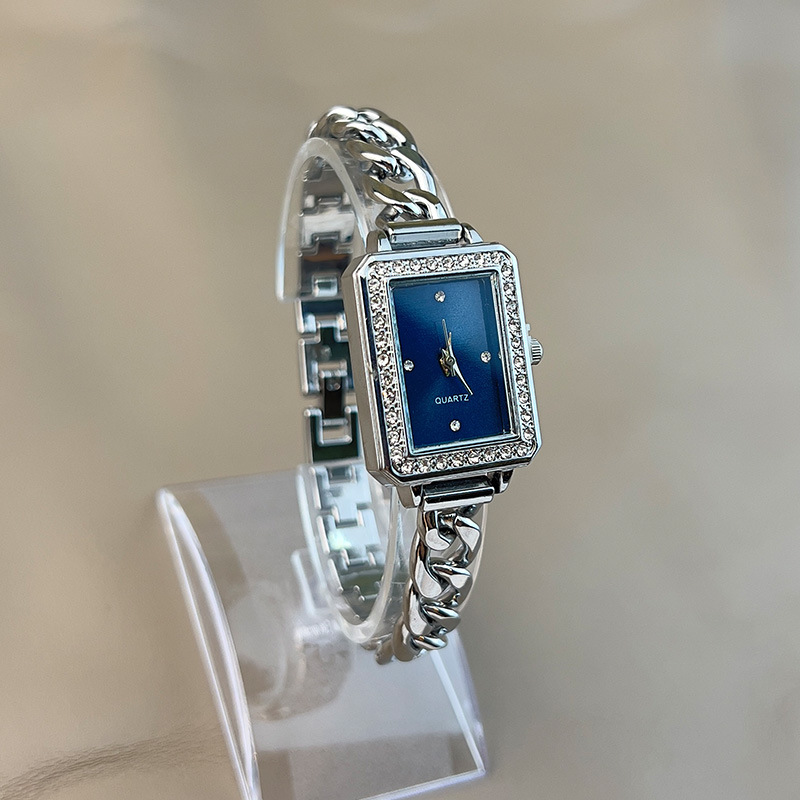 50g Weight Ordinary Glass Mirror Material Alloy Strap Material Watch Classification Pointer Display Type Single Folding Buckle Buckle Style Rectangle Dial Shape Daily Occasion Quartz Movement Geometric Pattern Women's Gender Simple Style Style Simple Style Geometric Single Folding Buckle Quartz Women's Watches 9