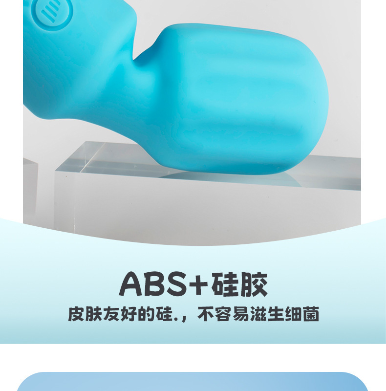 Alien Warrior Rechargeable AV Vibrator with Shaped Head, Button Control, Rose Red — detail image 7