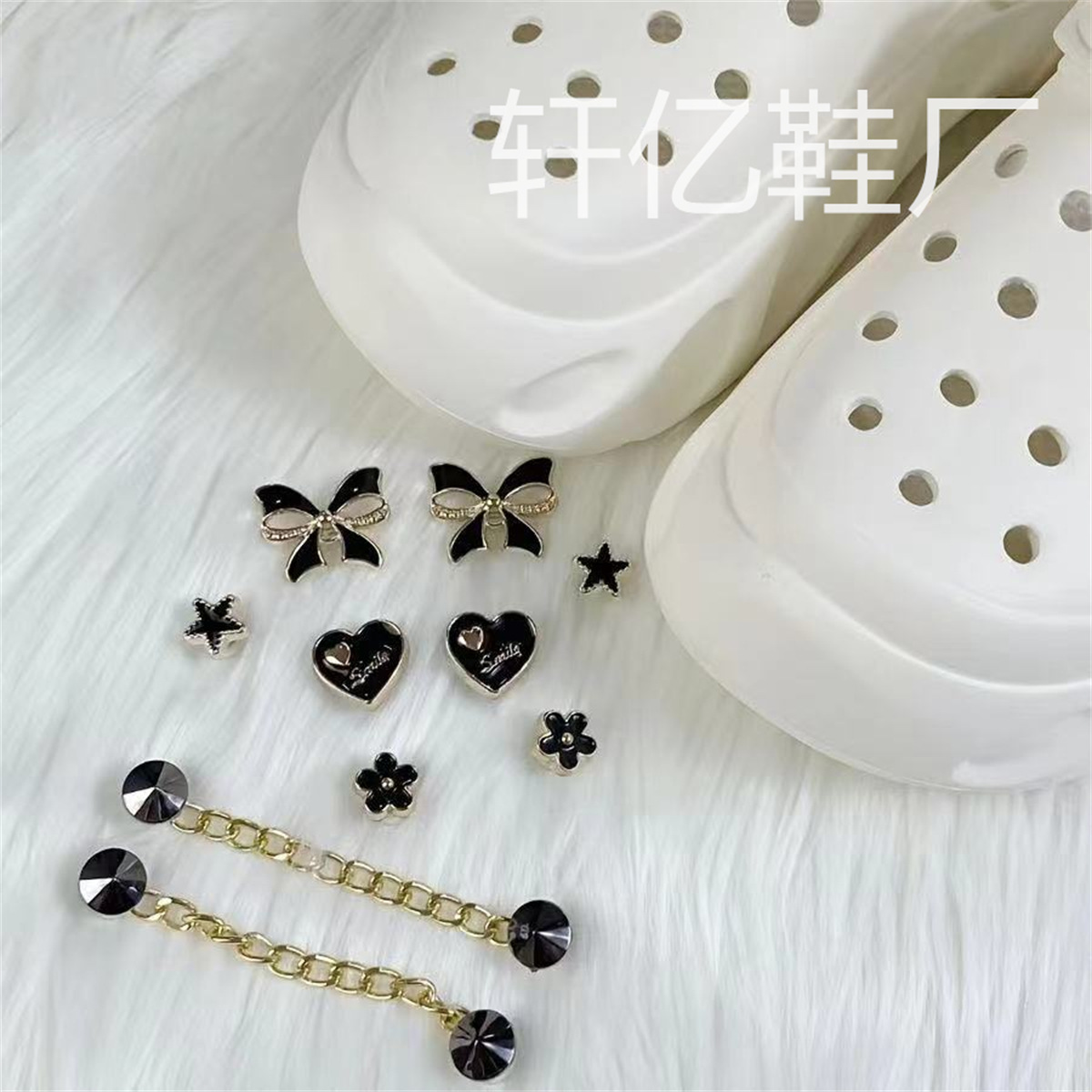 Nuevo ramo, zapatos de flores, agujeros de flores, accesorios de perlas tridimensionales de alta calidad, accesorios de bricolaje decorativos, zapatos de fragancia desmontables