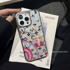 軽くて高級な外国貿易の売れ筋接着剤トレンディなブランドのカラフルなサイドは、iPhone16Promax老眼のApple携帯電話ケースに適しています