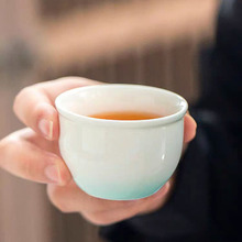 现代窑变陶瓷茶杯功夫茶具手工粉色男女主人个人品茗茶盏单杯批发