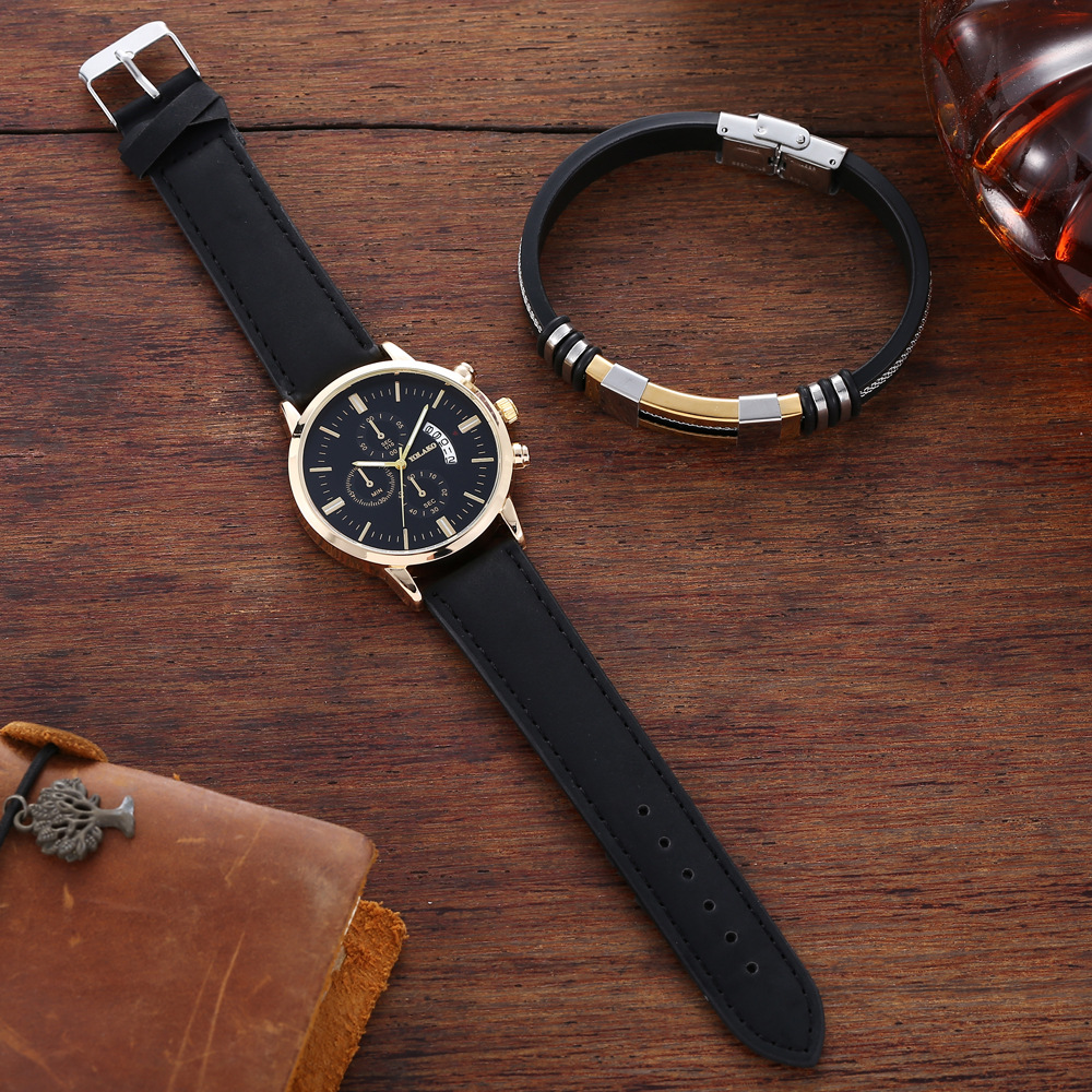 Herren Quarzuhr Mit Armband Set Für Business Und Freizeit_voghion.com