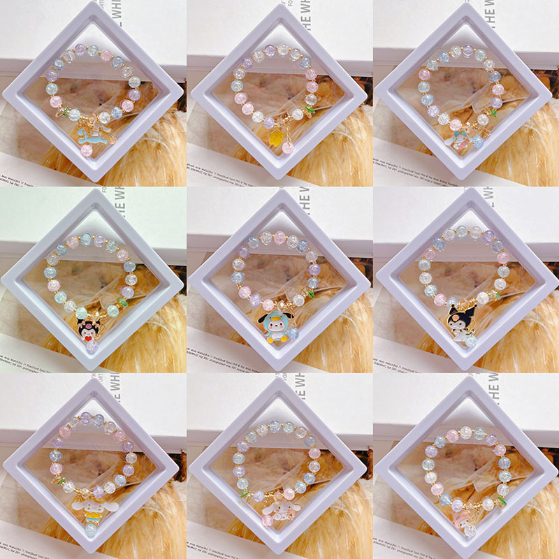 New Children's Sanrio Bracelet Colorful Exploding Crystal Beads Jade Dog DIY Internet Celebrity Beaded Jewelry Wholesale New Children's Sanrio Bracelet Colorful Exploding Crystal Beads Jade Dog DIY Internet Celebrity Beaded Jewelry Wholesale