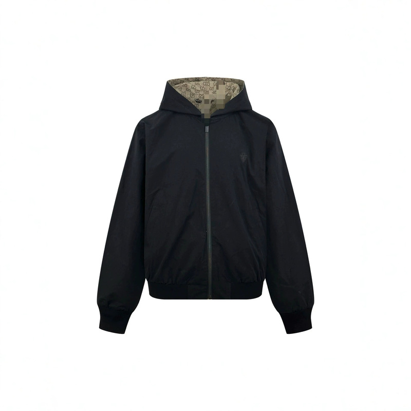 Shenzhen Nanyou Poison House Version 26ss G House Embroidered All-Over Print Double-Sided Zipper Jacket, Celebrity Style, Dropshipping Available Shenzhen Nanyou Poison House Version 26ss G House Embroidered All-Over Print Double-Sided Zipper Jacket, Celebrity Style, Dropshipping Available