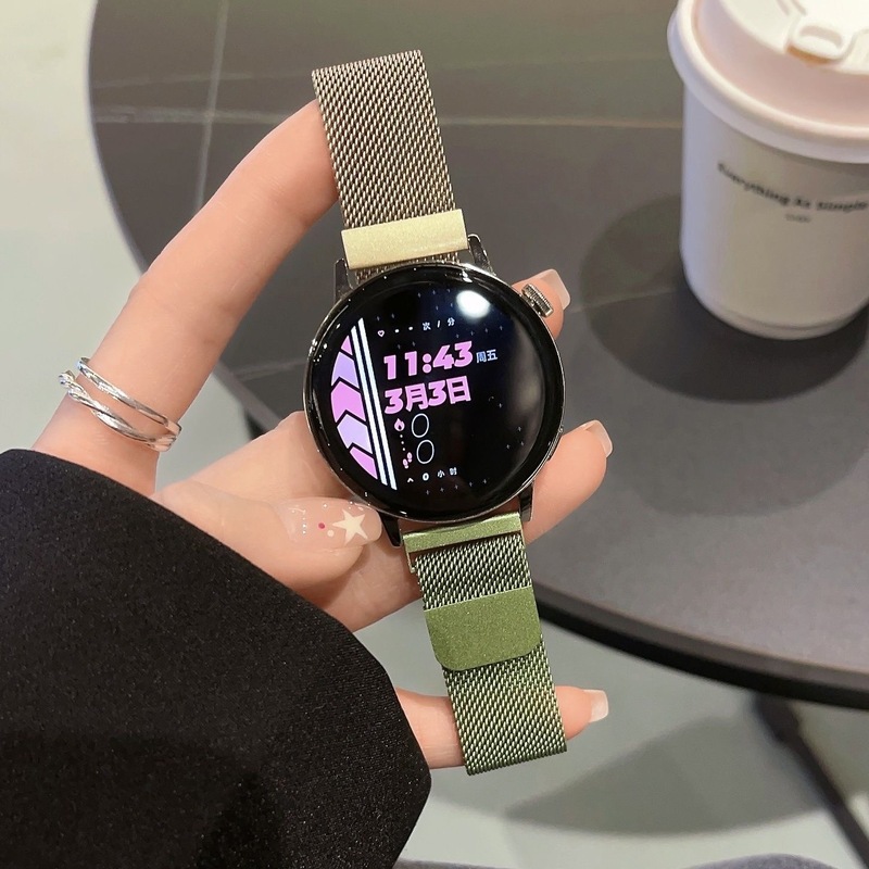 Samsung watch4/5/6/7 ウォッチミラネーゼストラップ Active2 グラデーション GearS3/S4 調整可能に適しています。|undefined