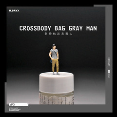 1 64 Fashion Shoulder Bag Male Mini Scale Doll Model Macro Photography Scene Sand Table Matching