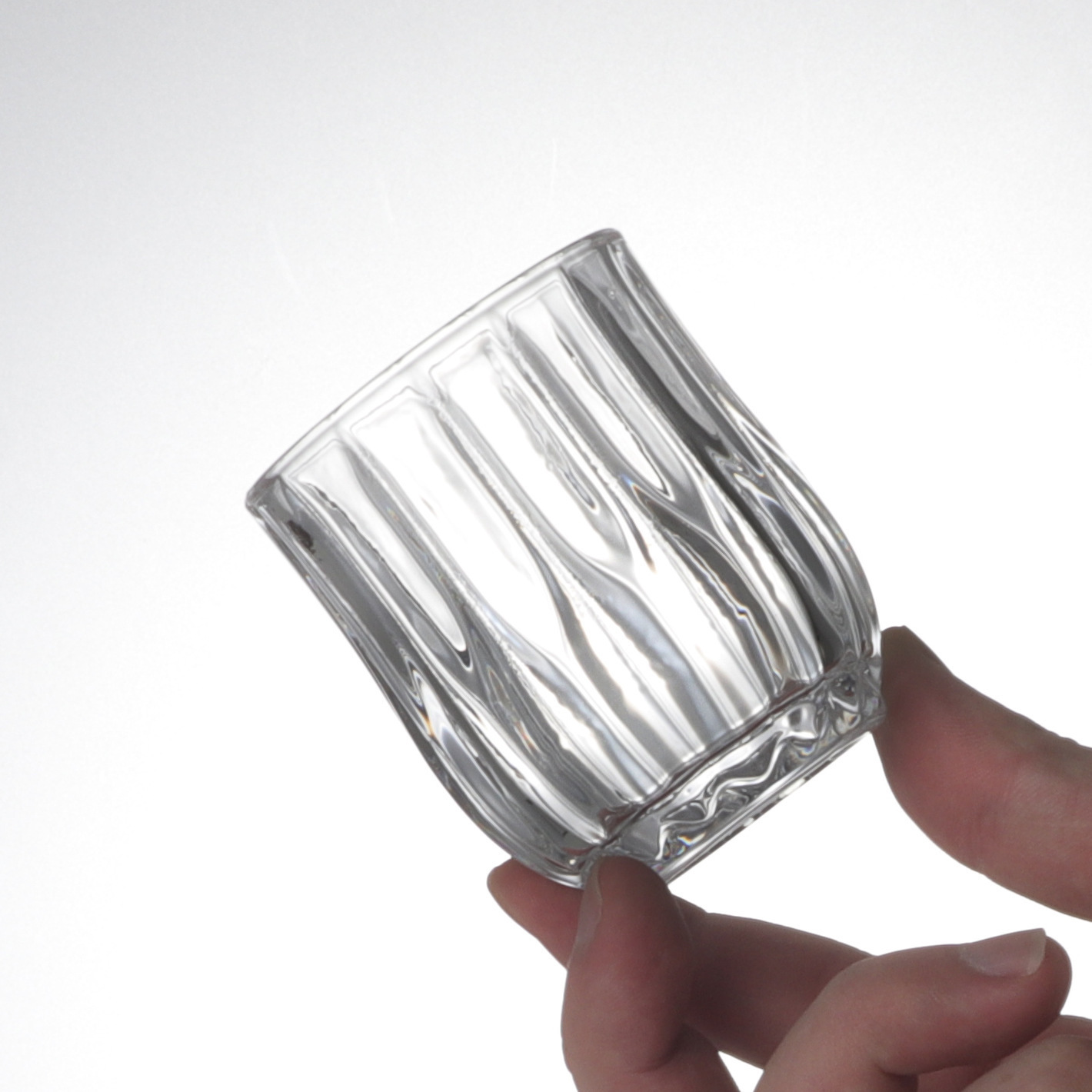 Taza de licor para el hogar Juego de dos o dos copas de vino Vaso de whisky de vidrio para mayoristas