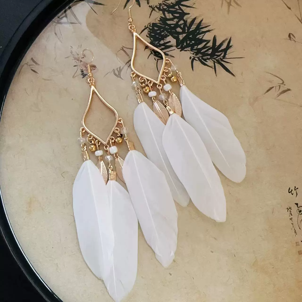 Ethnic earrings, boho style, high-end, ethnic style