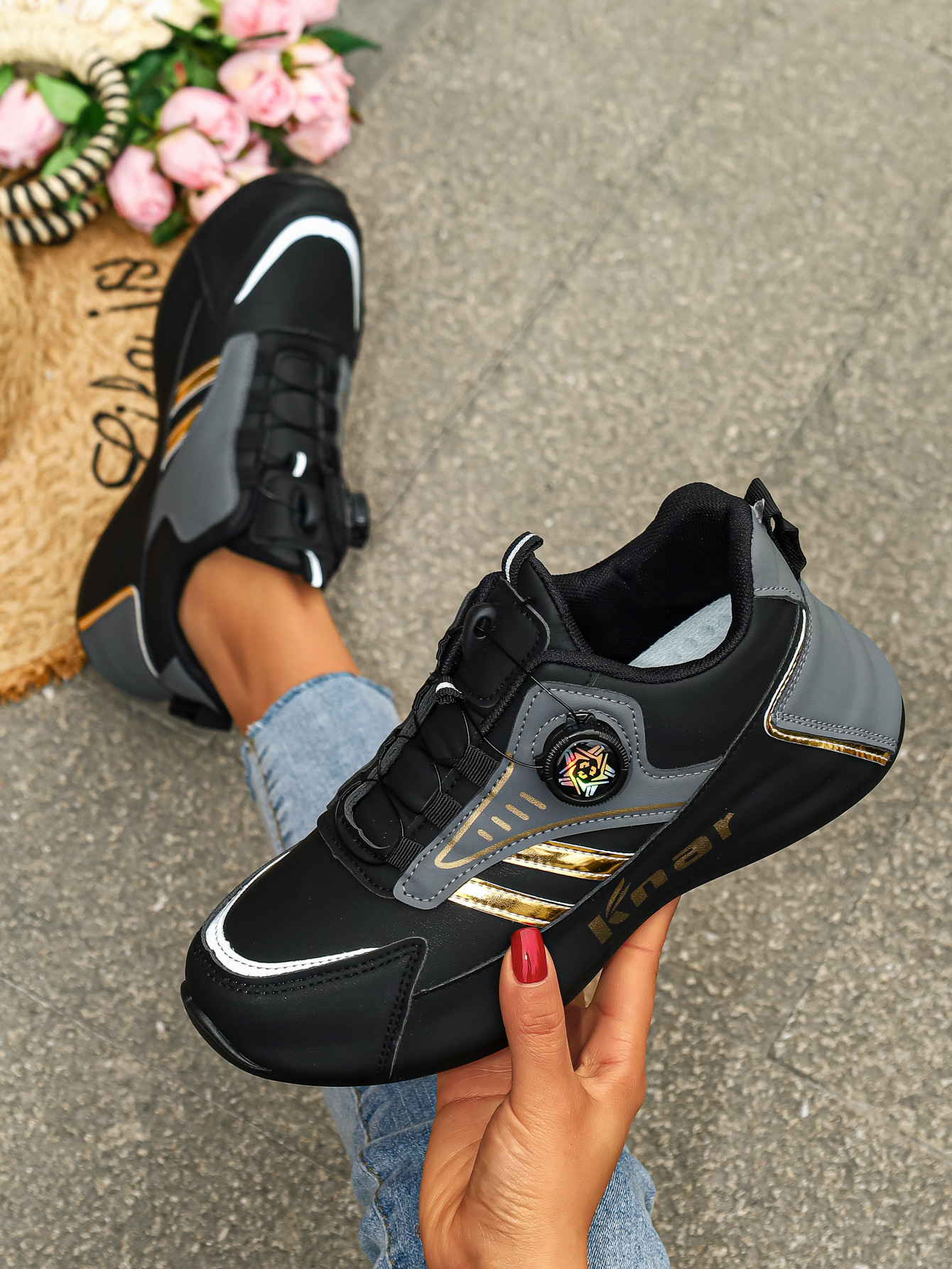 Plu-ize Women' Neaker, Fahionable Caual Low-top Outdoor Kateboard Hoe_vogvips.com