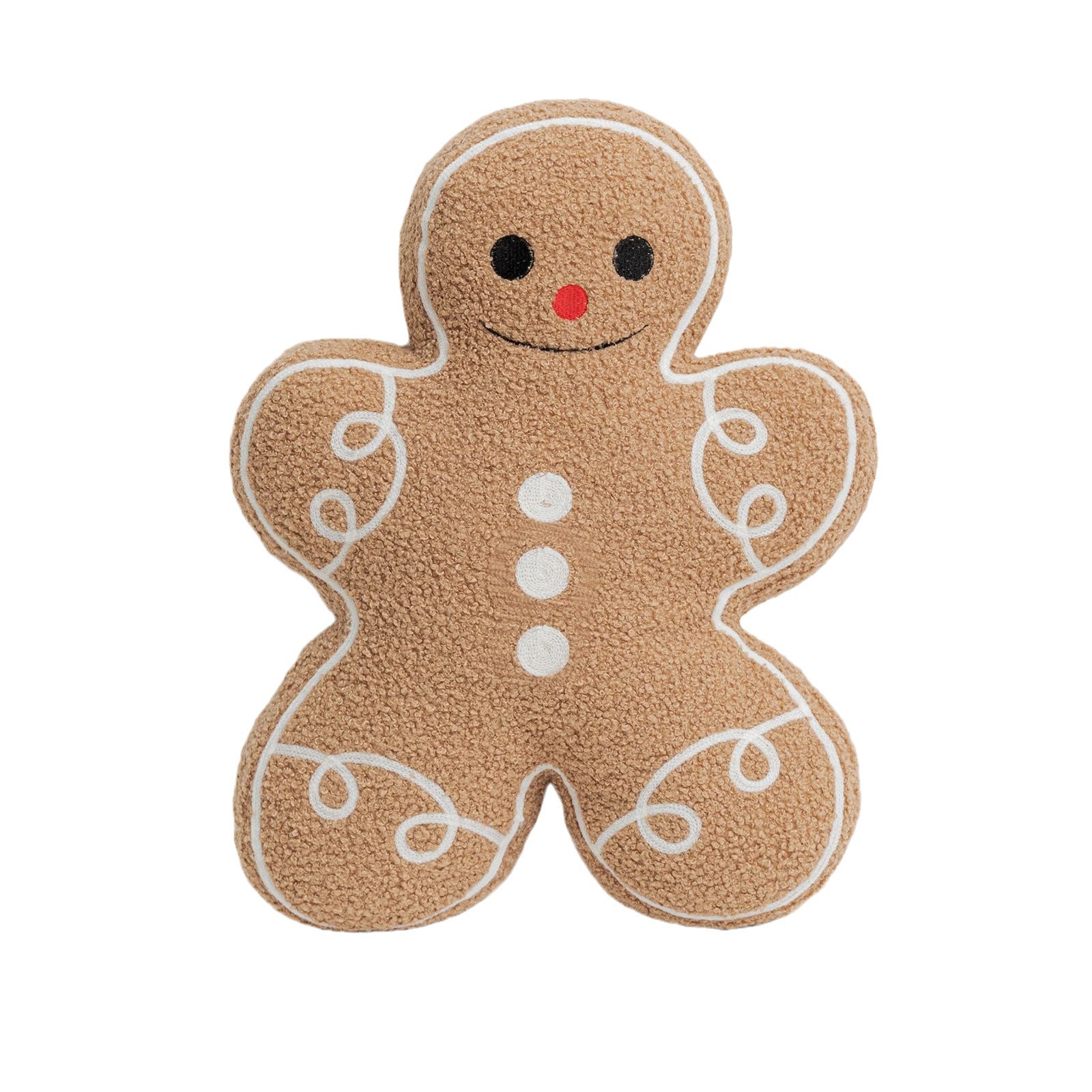 Navidad transfronteriza Gingerbread hombre almohada encantadora creativa atmósfera festiva decoración del hogar sofá Gingerbread hombre almohada almohada