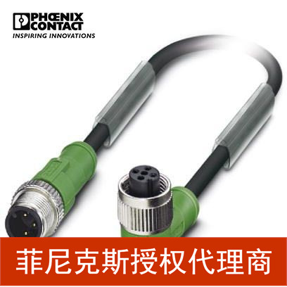 菲尼克斯传感器/执行器电缆SAC-3P-M12MS/ 0,6-PVC/M12FR-1414581
