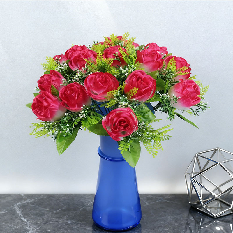 Yiwu pantalla fábrica de flores de seda de la boda artificial flor artificial Rosa 18 princesa Rosa artificial novia celebración de la flor