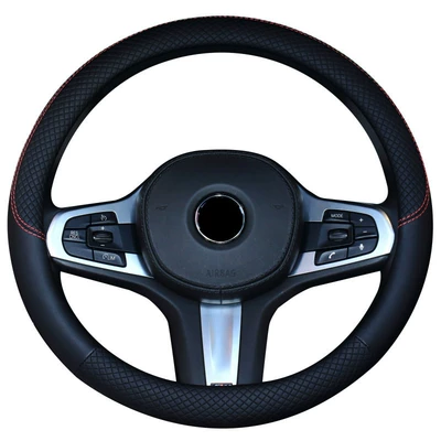 steering wheel cover four seasons universal: Steering wheel cover - f021-classic-black-38cm