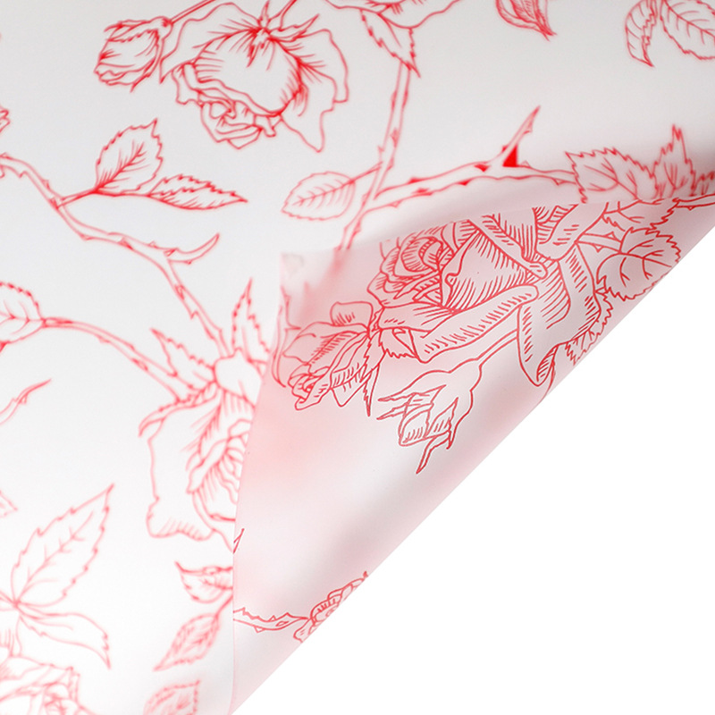 HUAXI NOSA Papel-Rose Garden Floral embalaje de flores Día de San Valentín diy regalo ramo de flores florista embalaje de flores image 8