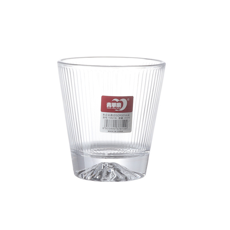 Taza de observación de montaña de manzana verde Taza de observación de montaña a rayas Taza de observación de montaña con patrón de martillo Taza de whisky de observación de montaña de iceberg Taza de agua de alta gama