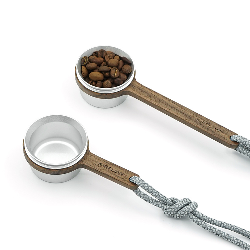 Professional Black Walnut Coffee Measuring Spoon 12g Scoop_voghion.com