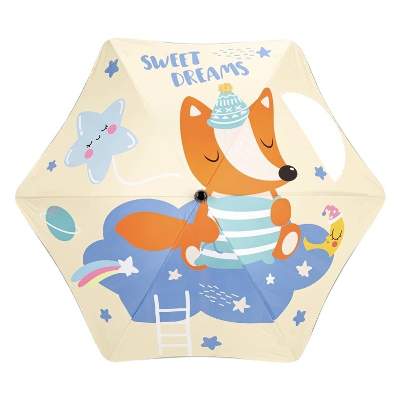 安全丸角子供傘女の子男の子小学生通学赤ちゃんストレートロング傘晴雨傘両用