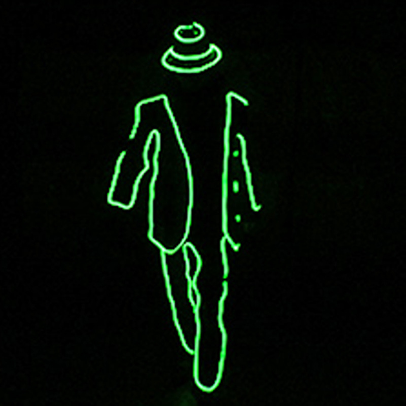 Danza fluorescente Ropa de actuación LED Estándar LED Espectáculo de talentos Escenario Ropa luminosa DJ Jazz Danza fluorescente Accesorios luminosos
