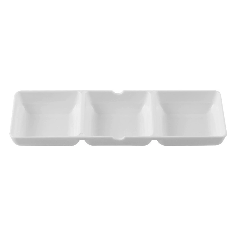 Yunge утолщенная имитация фарфора пластиковая прямоугольная Палитра с тремя сетками художественные принадлежности акриловая гуашь акварель