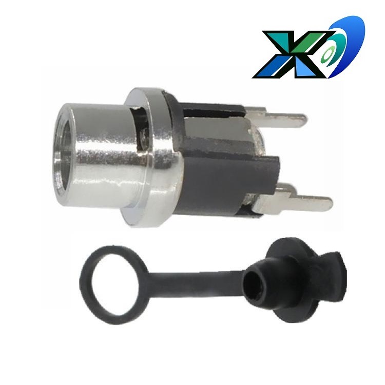 防水DC母座 立式   DC插座3脚 防水DC插孔5.5*2.1 镀金DC接口