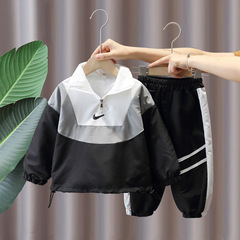 2201童裝男童套裝春秋款2021春款新款兒童秋裝兩件套寶寶洋氣衣服