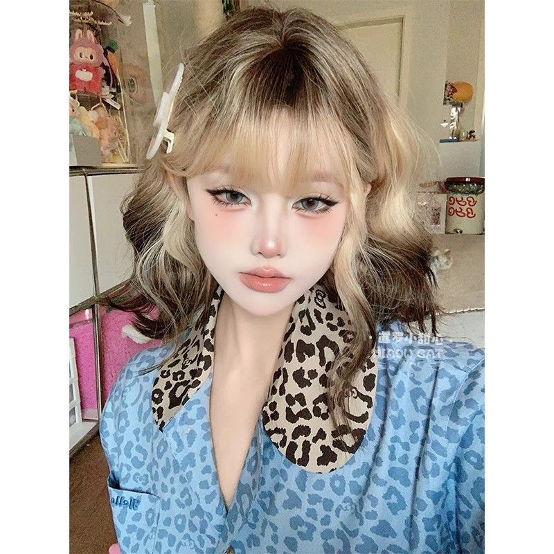 Connie Wigs [Siamese Sweetheart] Lyhyt Kihara Wigi Villakiharoilla, Rennompi Tyyli, Muodikas ja Realistinen