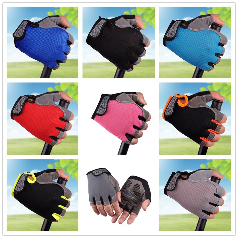 outdoors motion Riding men and women glove Mountaineering Fitness Yoga drive a car shock absorption non-slip Mitts ventilation glove