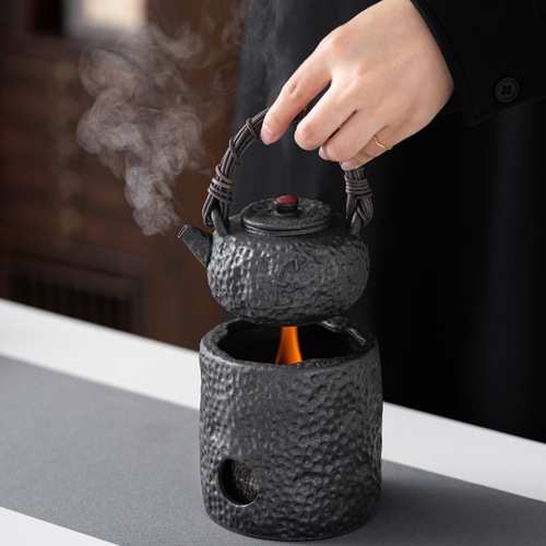 A complete set of charcoal fire charcoal tea making equipment, outdoor open flame roasting tea stove, tea making stove