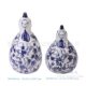 Creative Blue and White Porcelain Rabbit Sculpture Cute Bird Cute Chicken Auspicious Mouse Ornaments Home Entrance Decoration Gifts